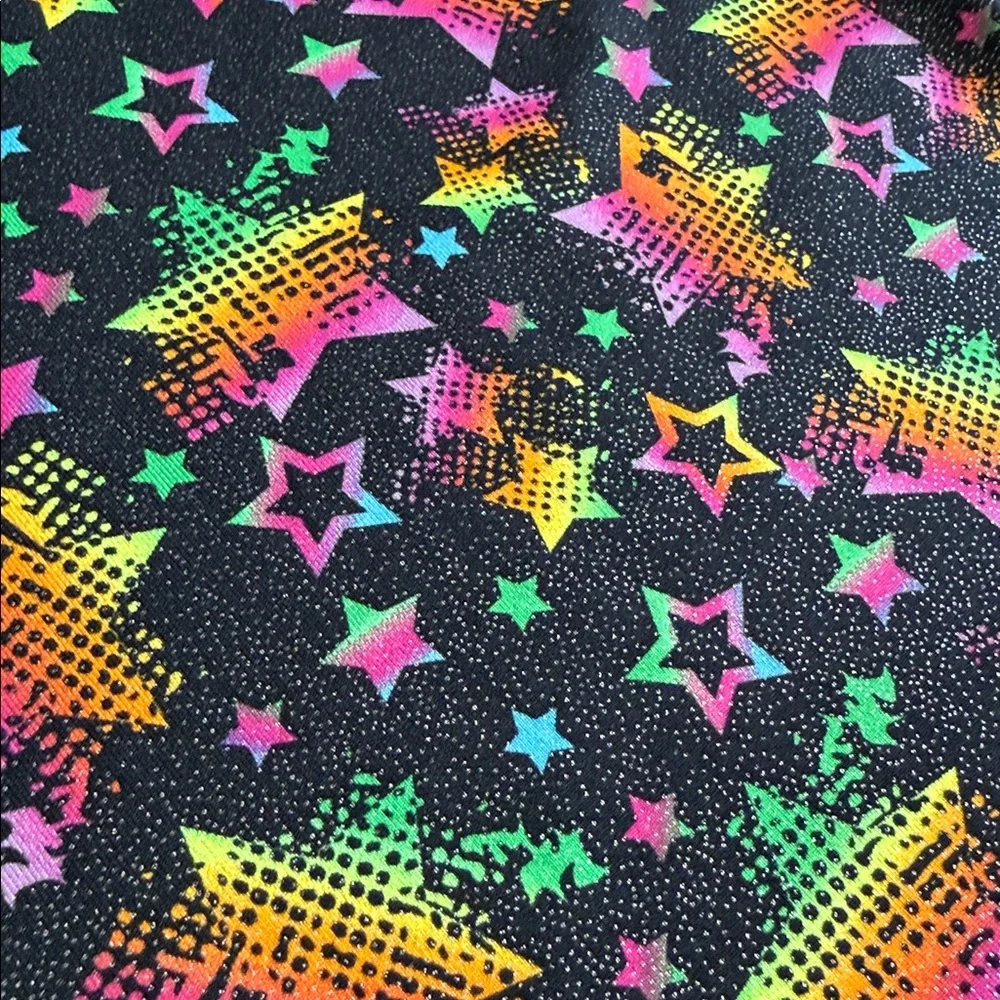 {Danskin} Freestyle | Shimmer Star Print Gymnastics Dance Cami Top (L 10/12)